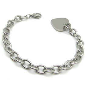 Stainless Steel Heart Bracelet.